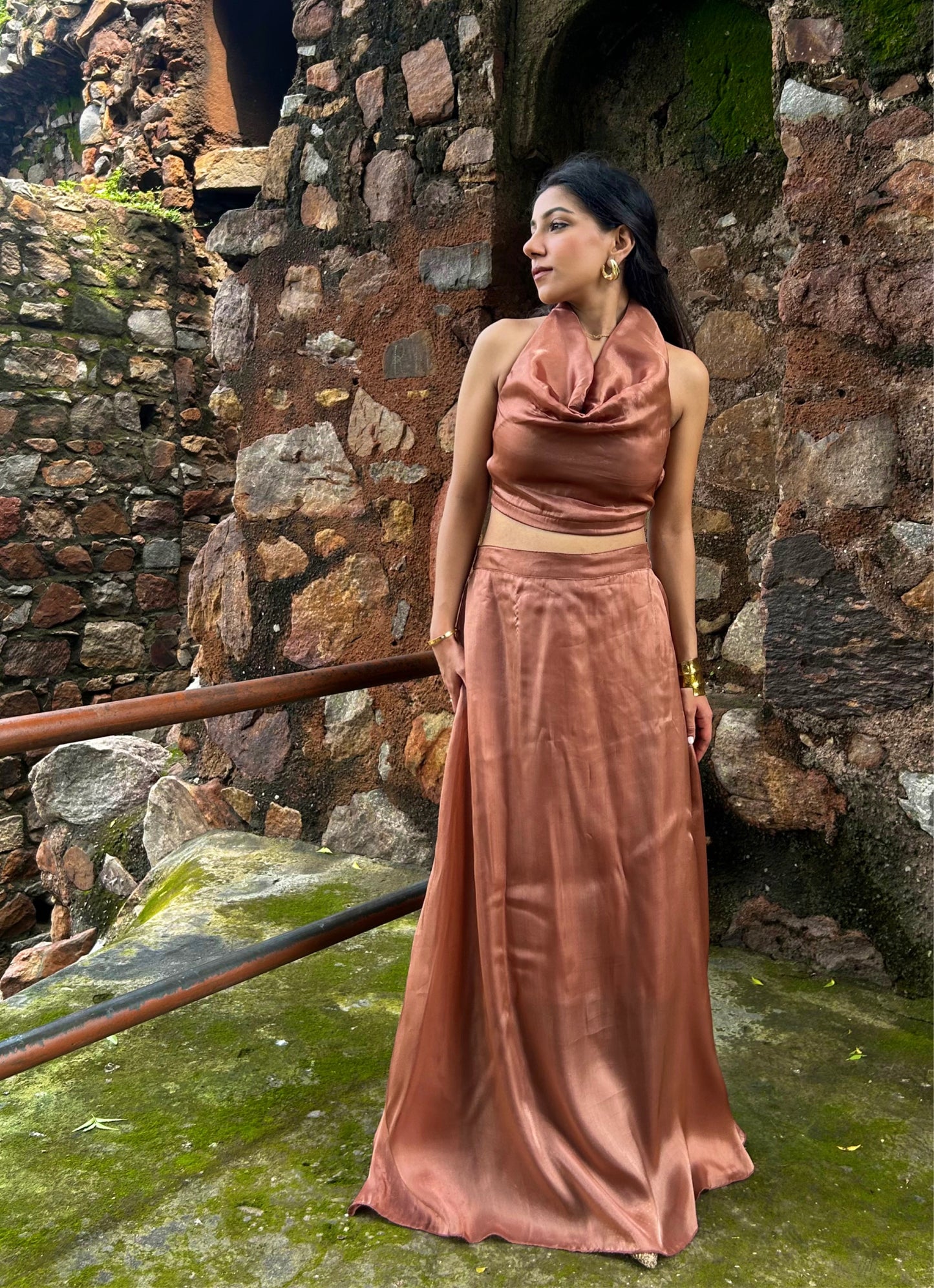 Copper Cosmos Skirt SET