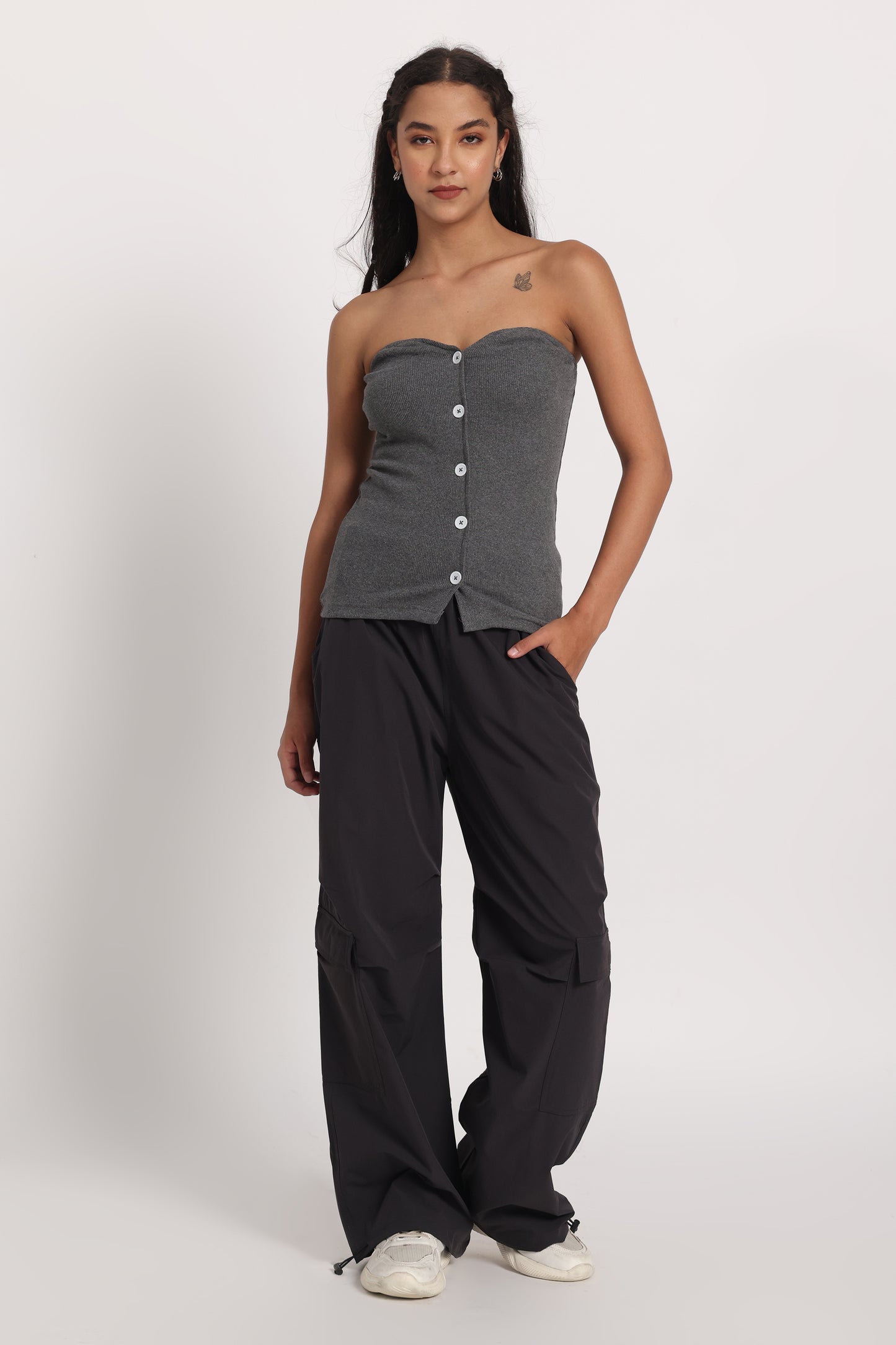 Tube Waistcoat Parachute Cargo Co-ord