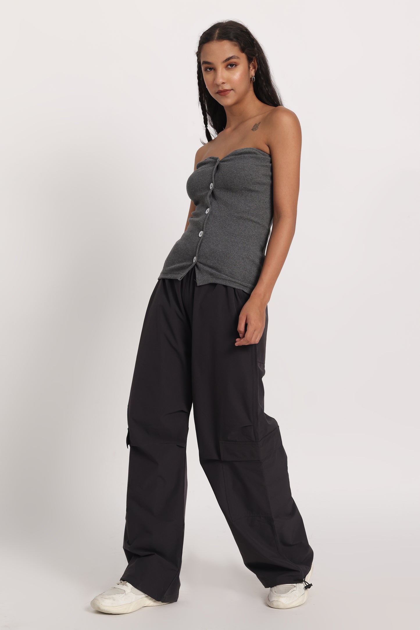 Tube Waistcoat Parachute Cargo Co-ord
