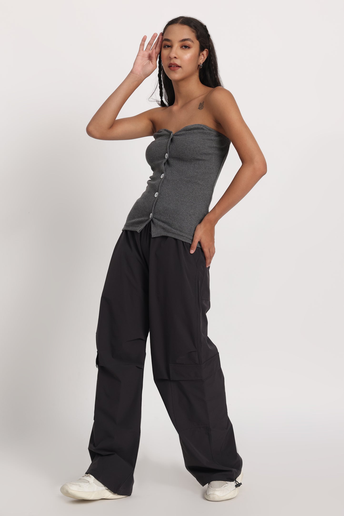Tube Waistcoat Parachute Cargo Co-ord