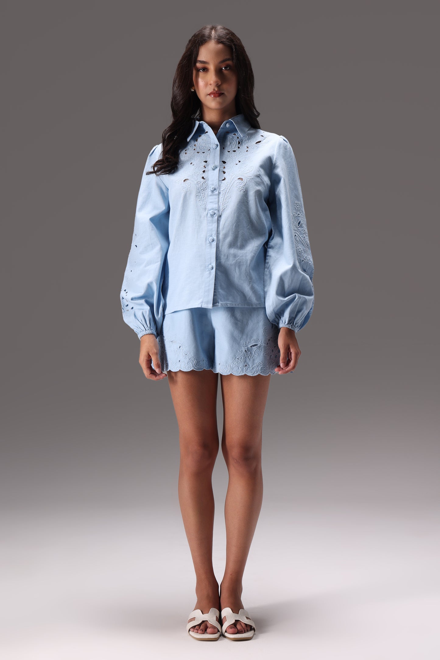 The Linen Poise Shorts Set