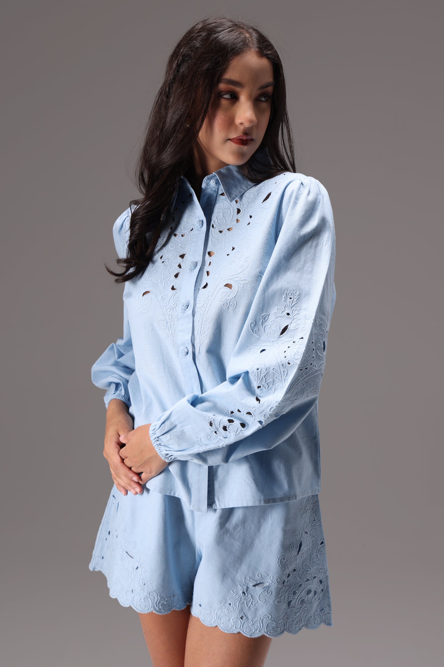 The Linen Poise Shorts Set