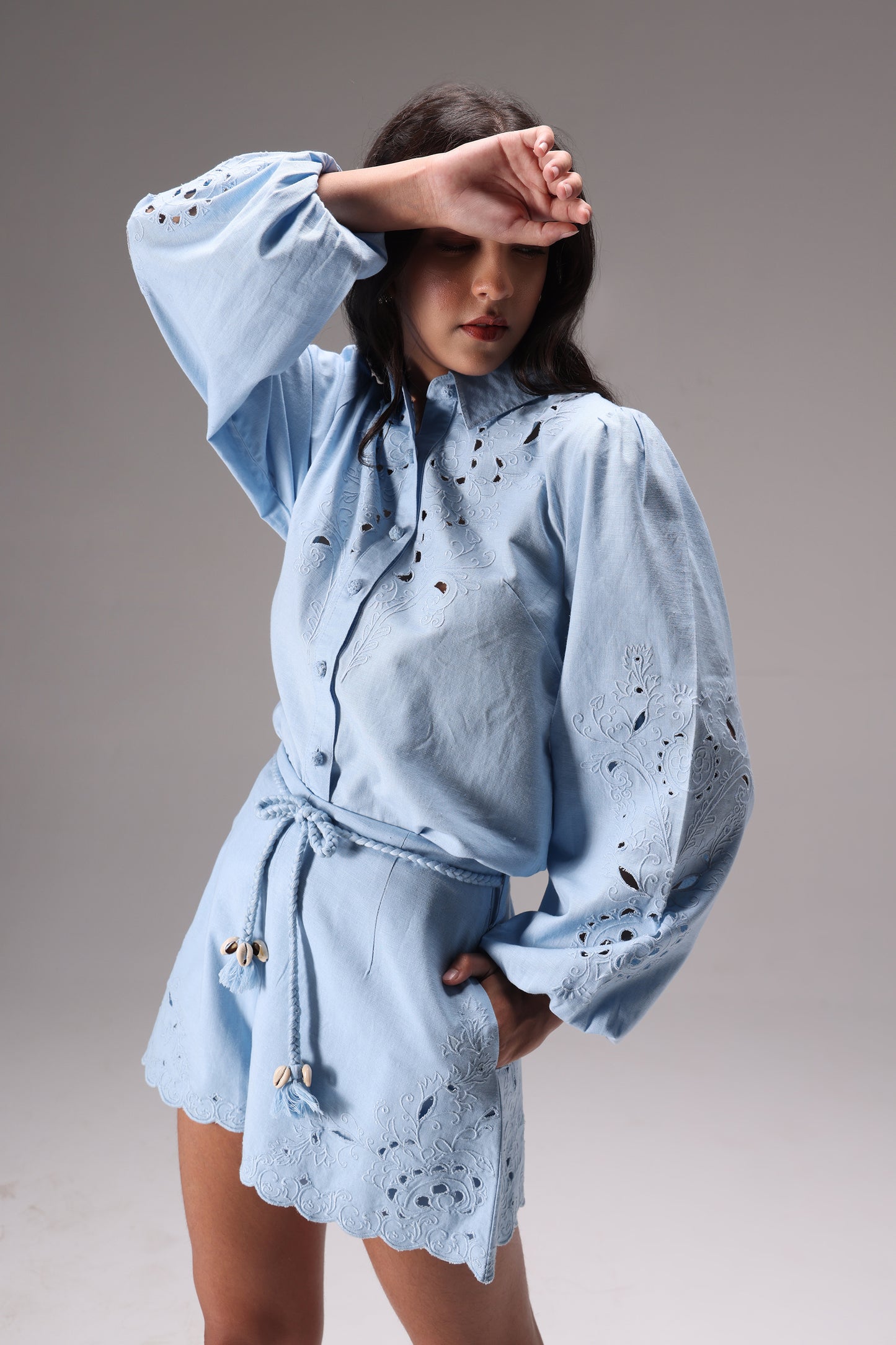 The Linen Poise Shorts Set