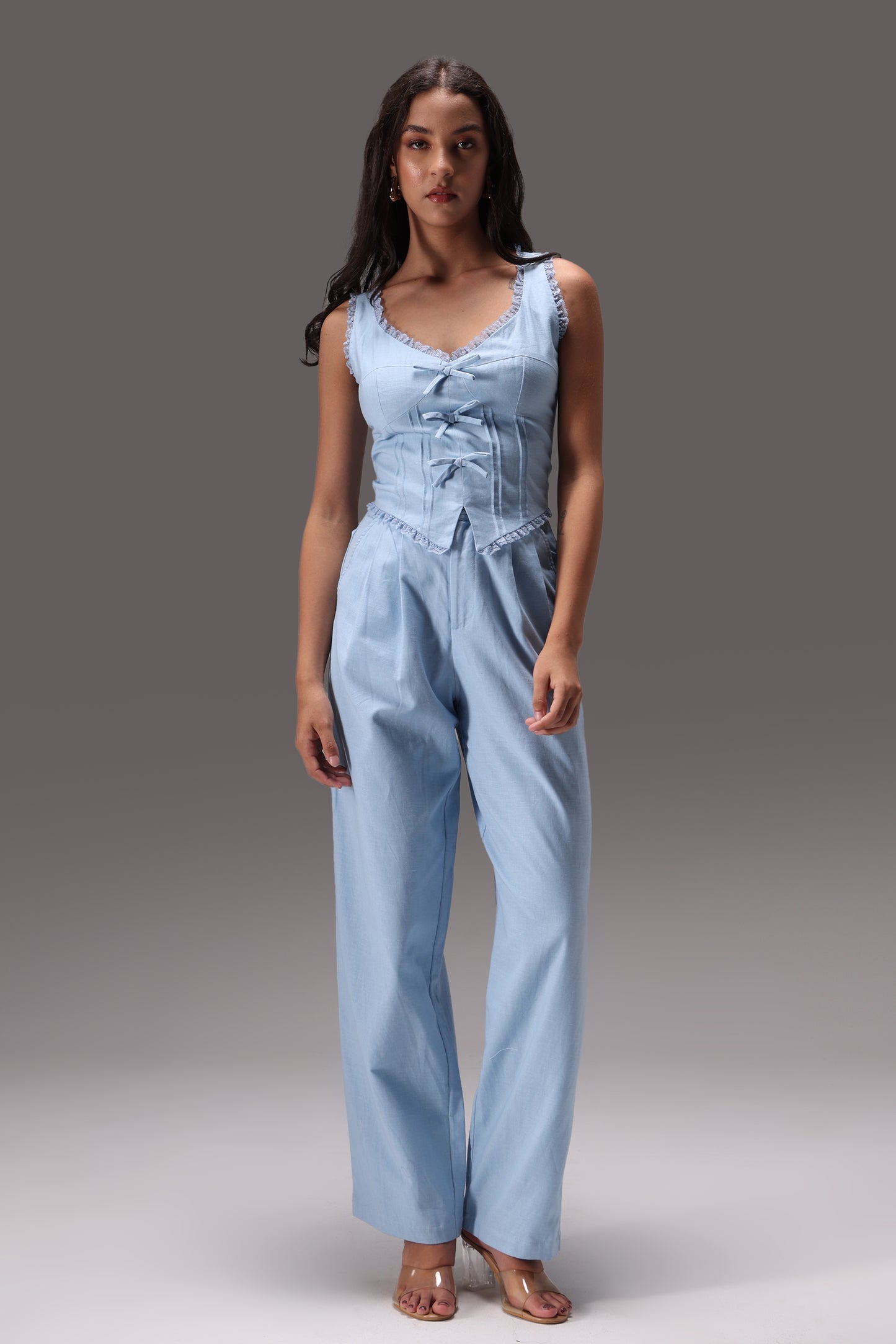 Cloud Linen Bow Set