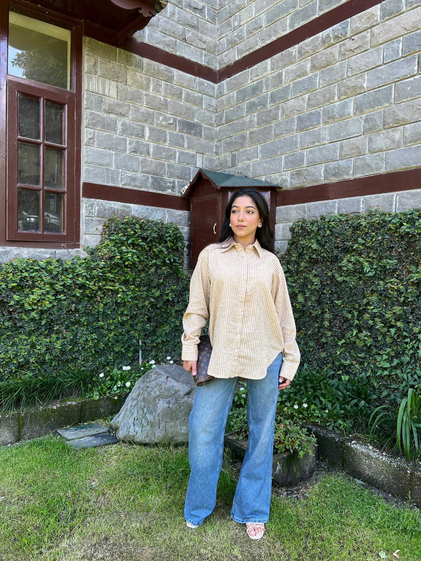 Unisex Stripes Linen Shirt