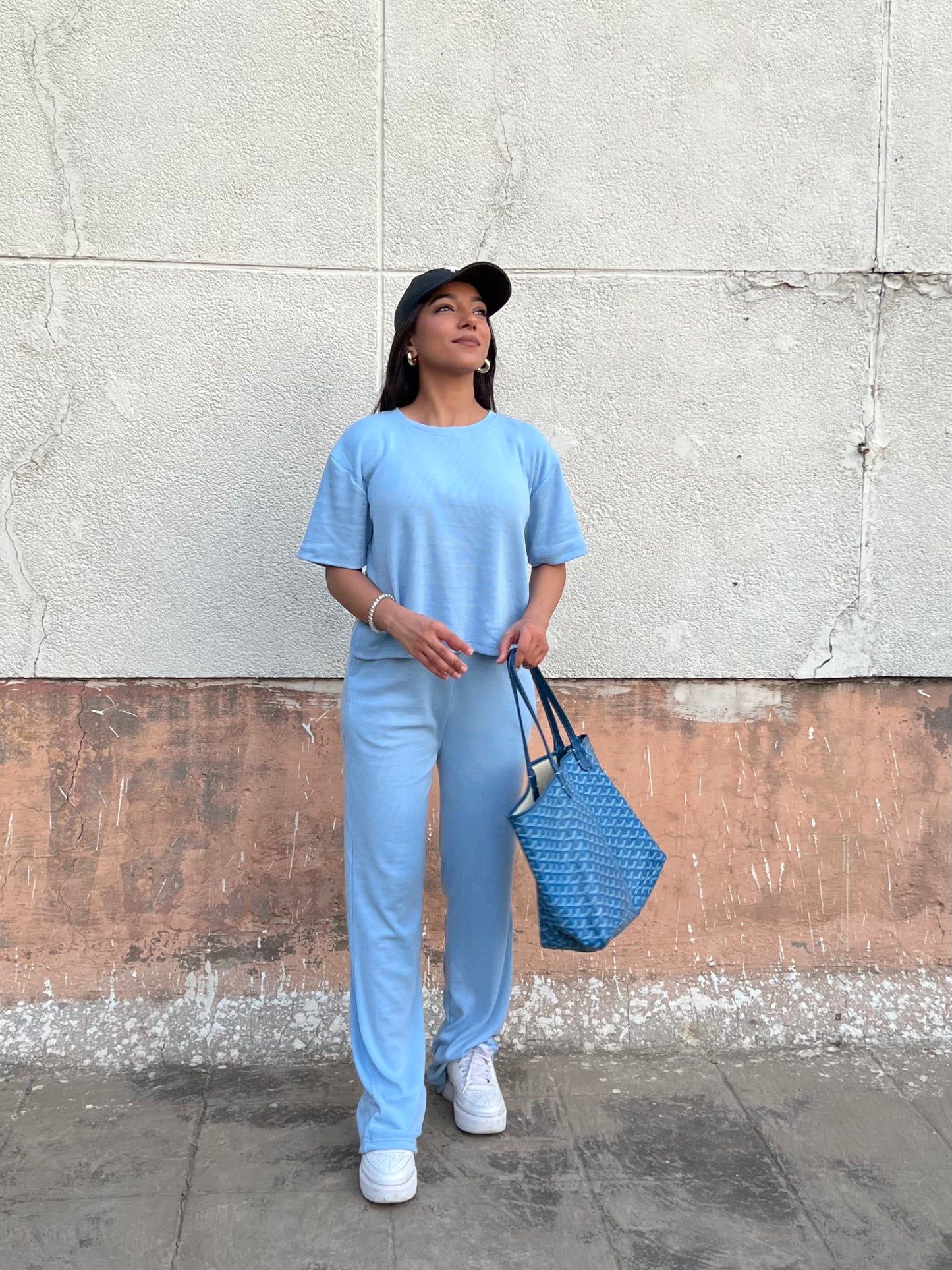 Sky blue RIB Co-ord
