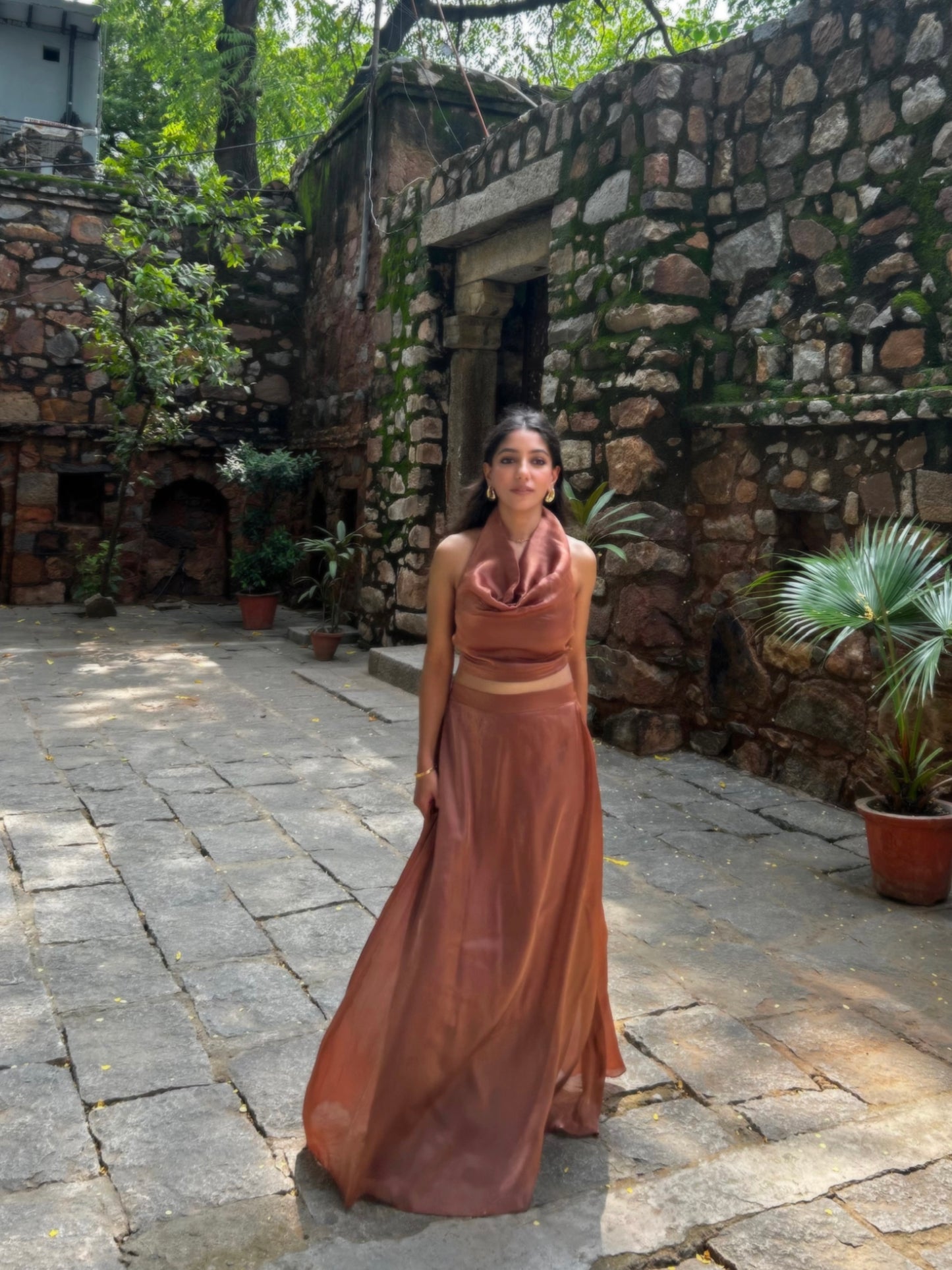 Copper Cosmos Skirt SET