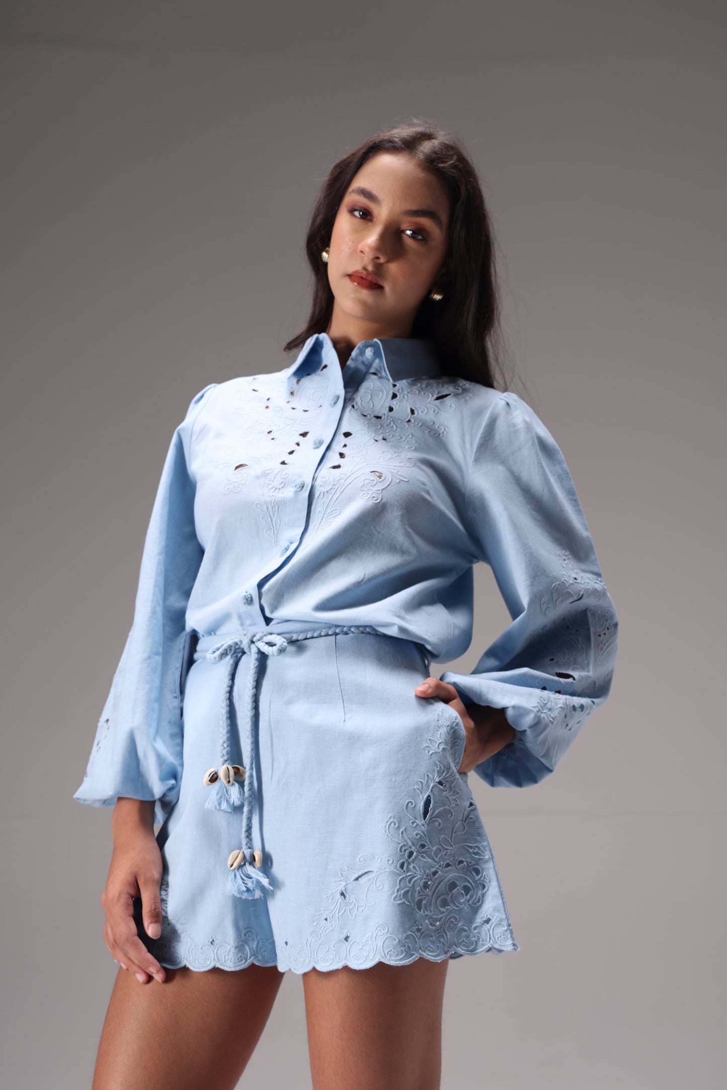 The Linen Poise Shorts Set