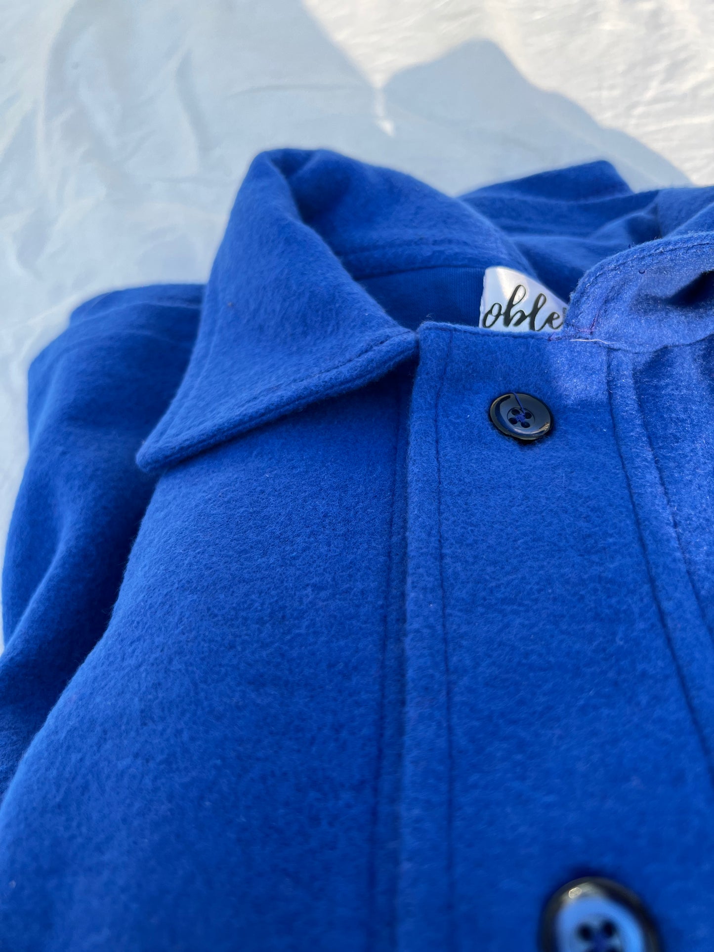 Cotton Fleece Electric Blue Unisex Co-ord