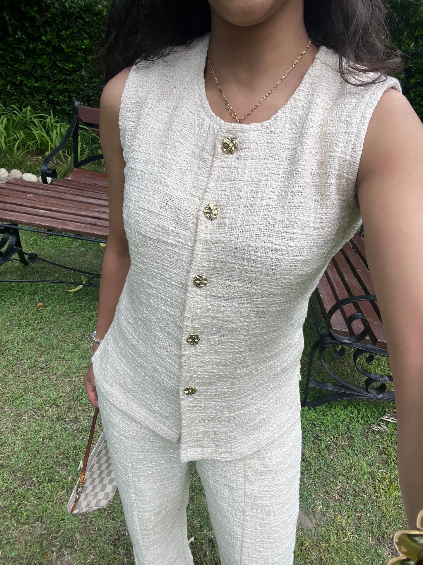 Ivory Textured Cotton Set