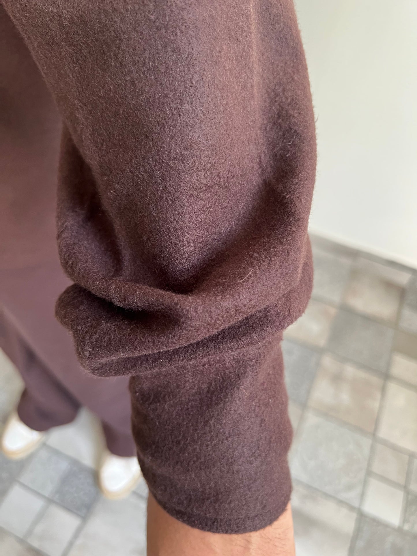 Cotton Fleece Brown Unisex Co-ord