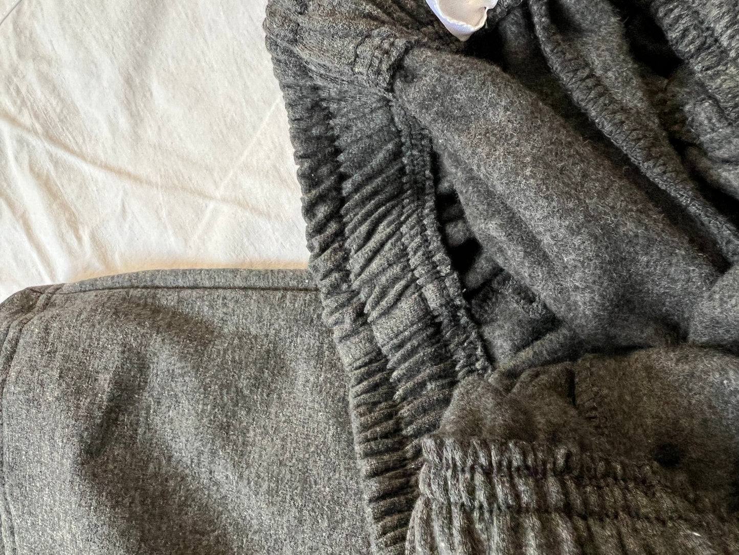 Cotton Fleece Sweatshirt Grey Melange Unisex Set