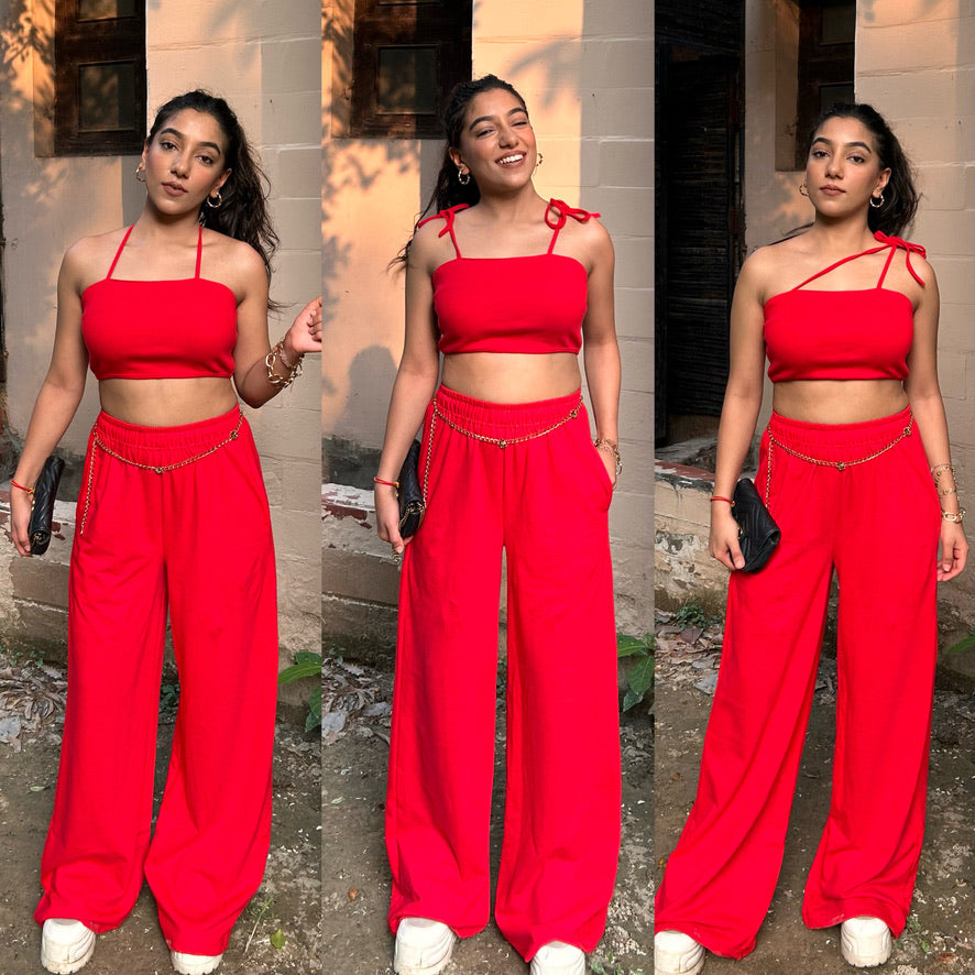 Cherry Red Multipurpose Top SET