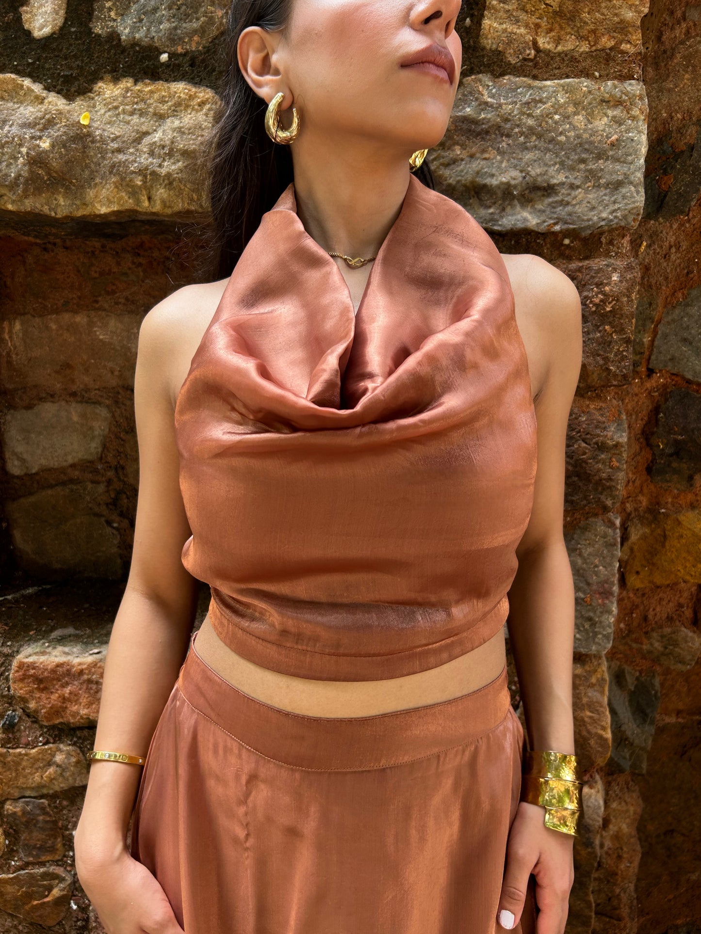 Copper Cosmos Skirt SET