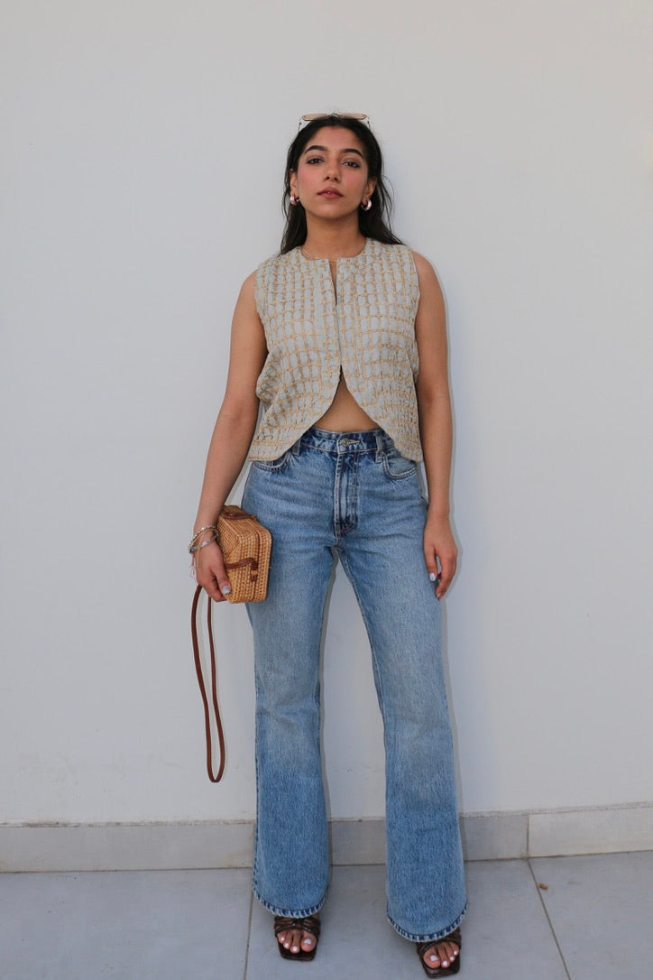 Cotton Embroidered Waistcoat