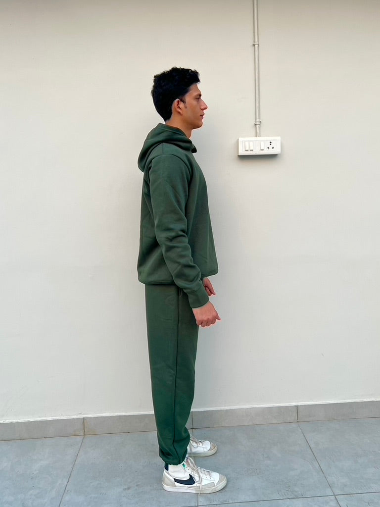 Cotton Fleece Unisex Hoodie Set
