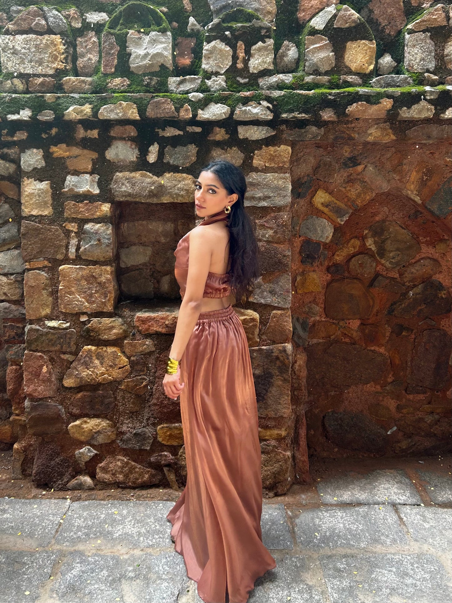 Copper Cosmos Skirt SET