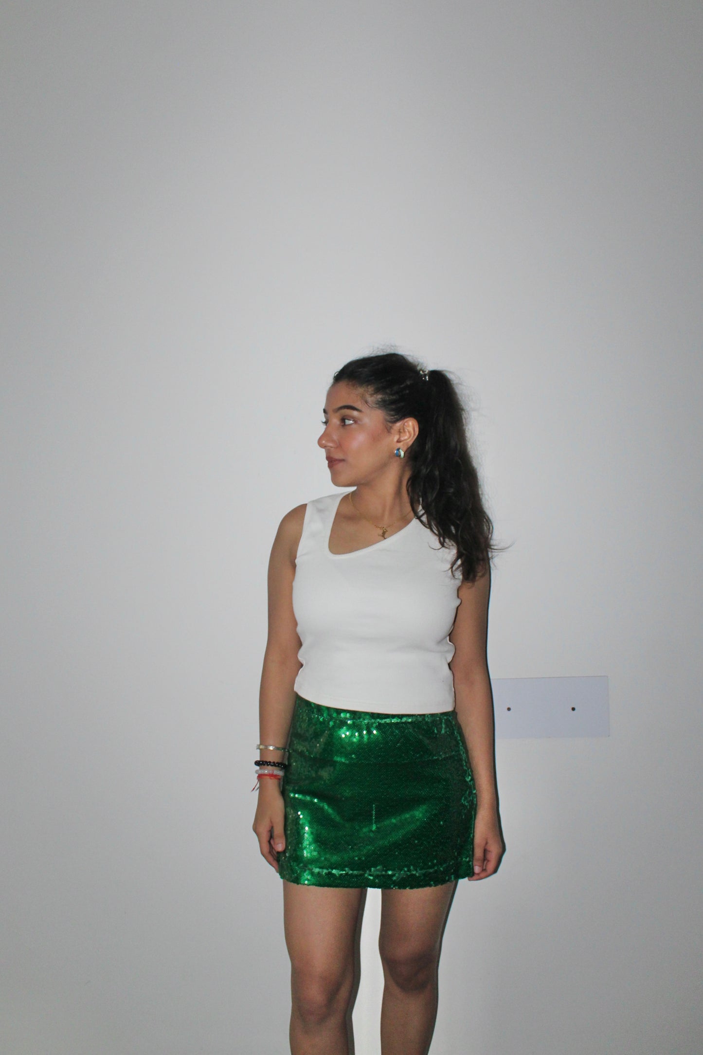 Emerald Green Water Sequin Skirt ONLY