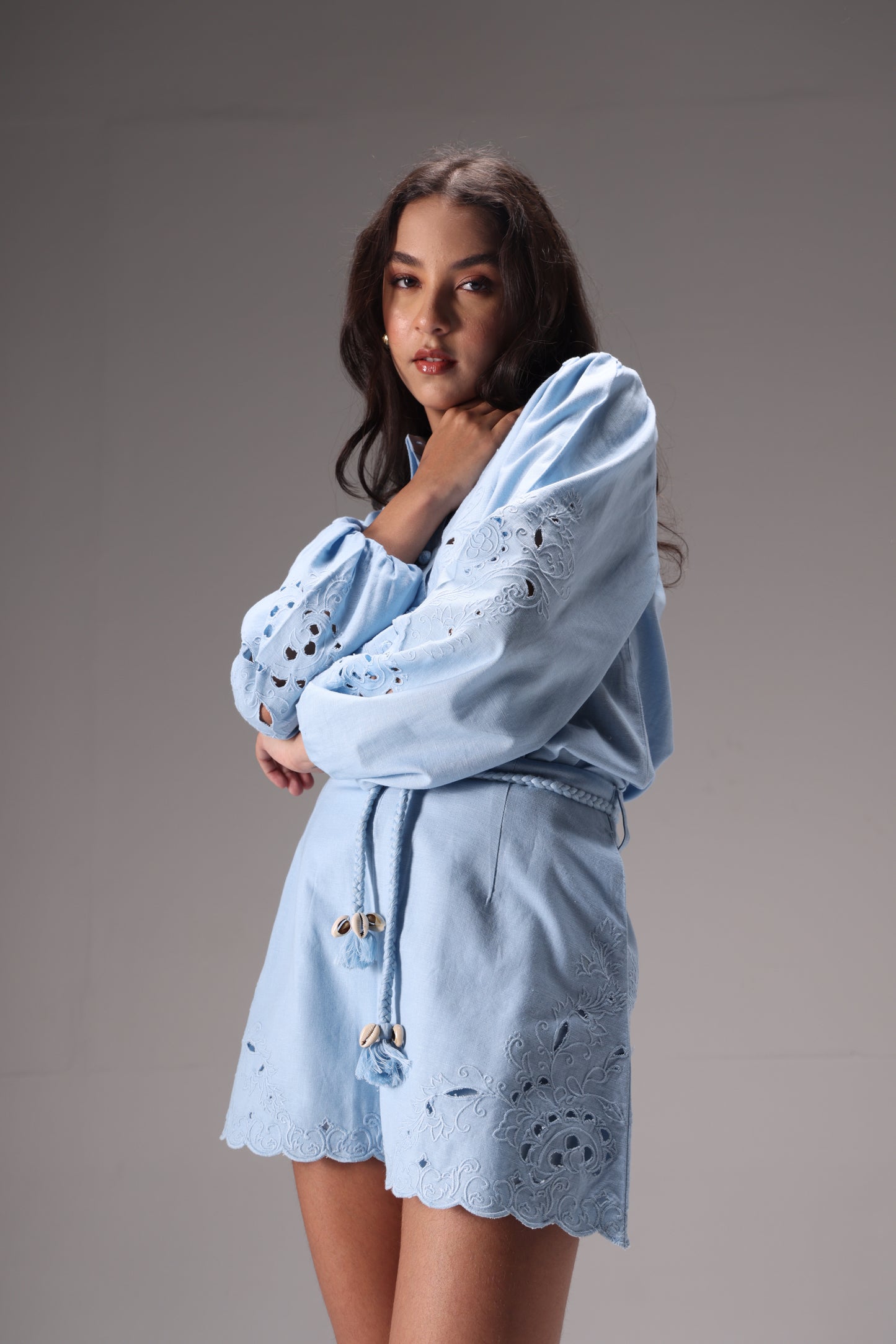 The Linen Poise Shorts Set