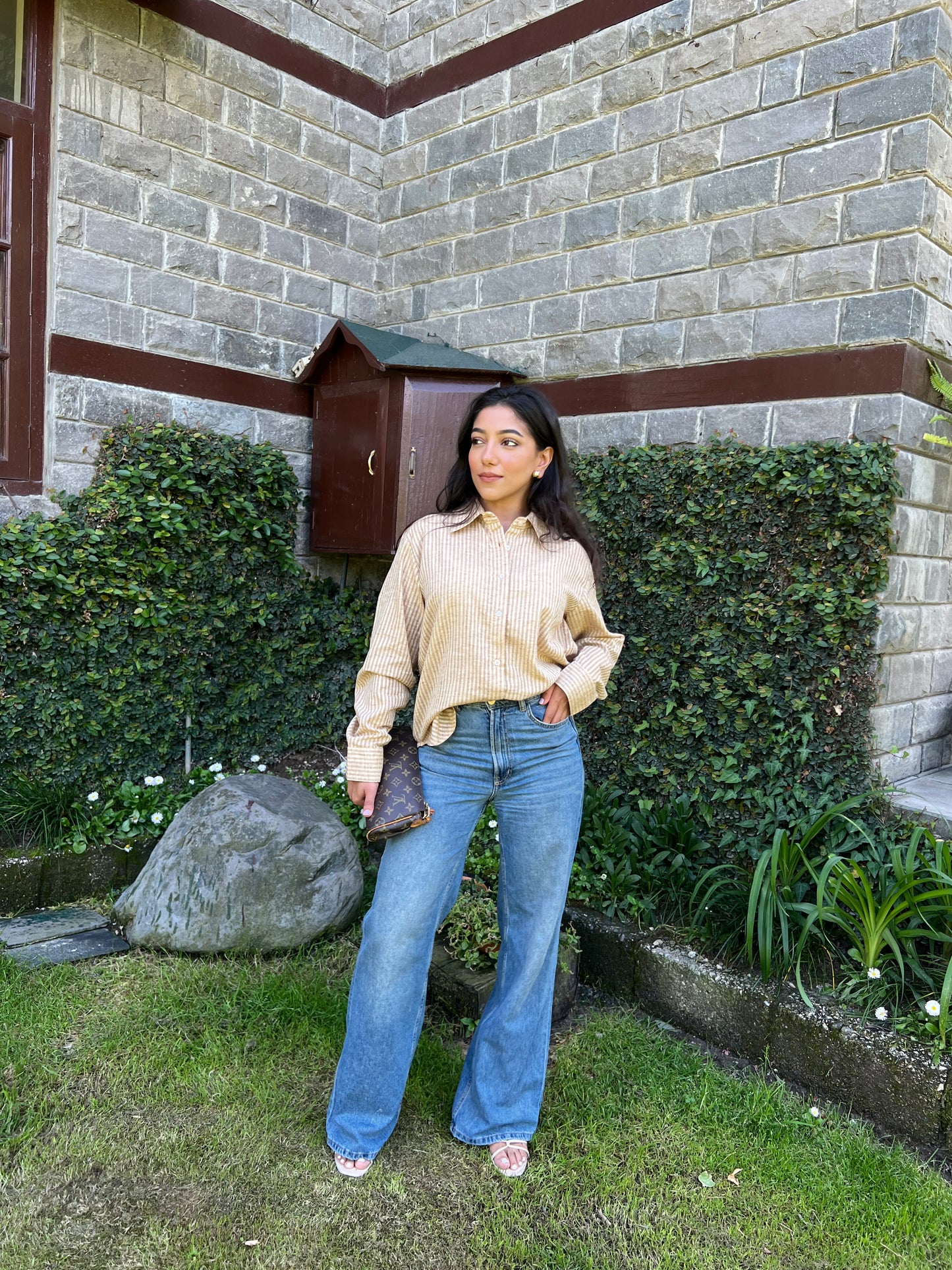 Unisex Stripes Linen Shirt