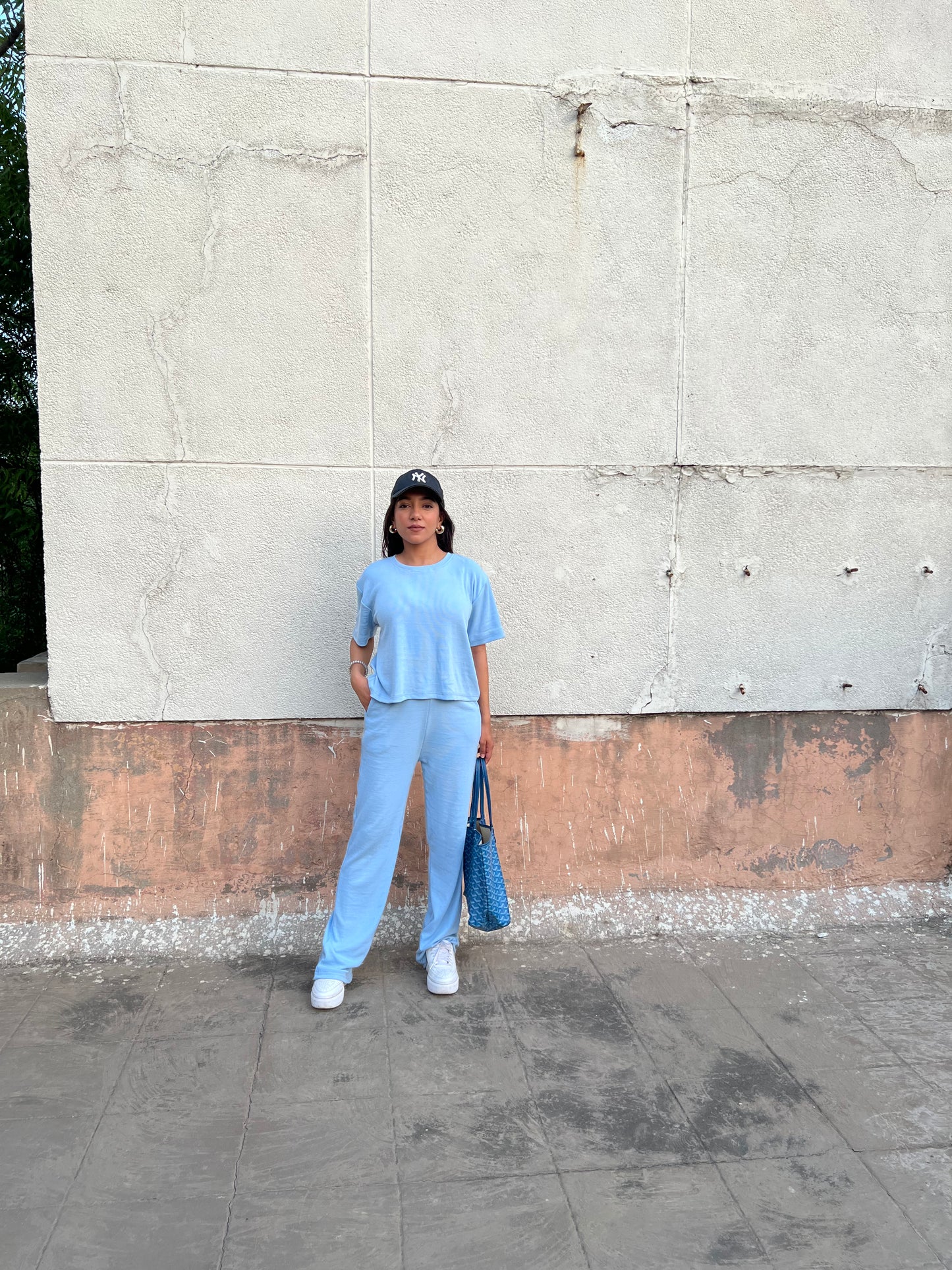 Sky blue RIB Co-ord