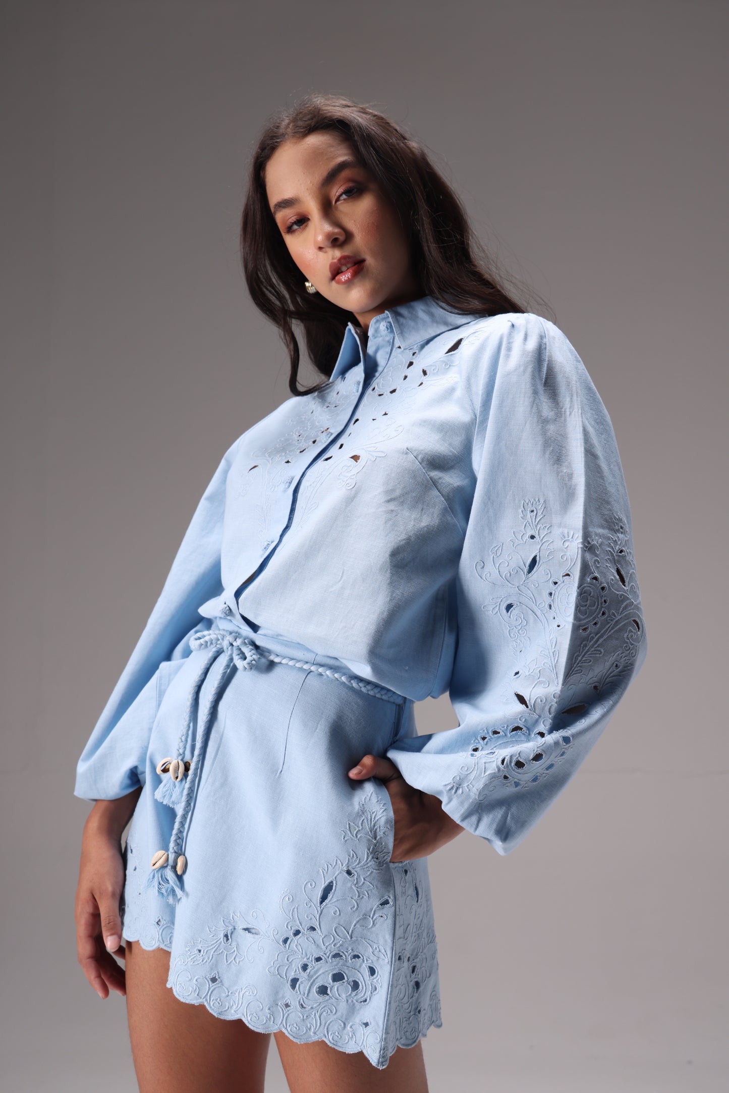 The Linen Poise Shorts Set