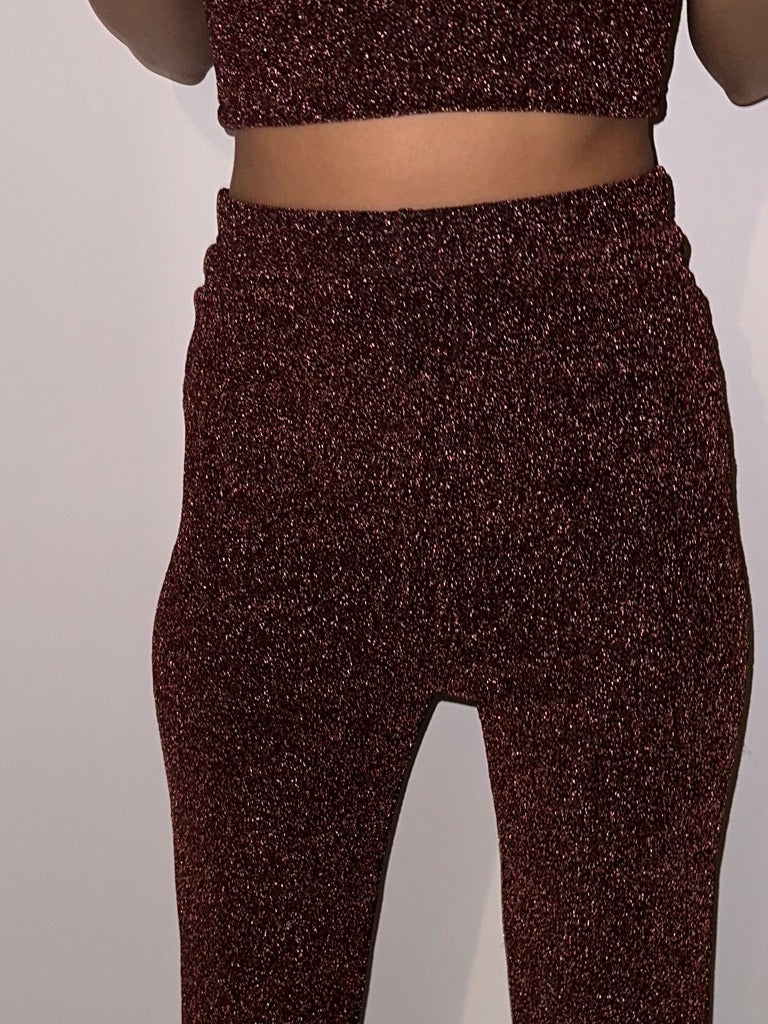 Brown Cotton Shimmer Tube Set