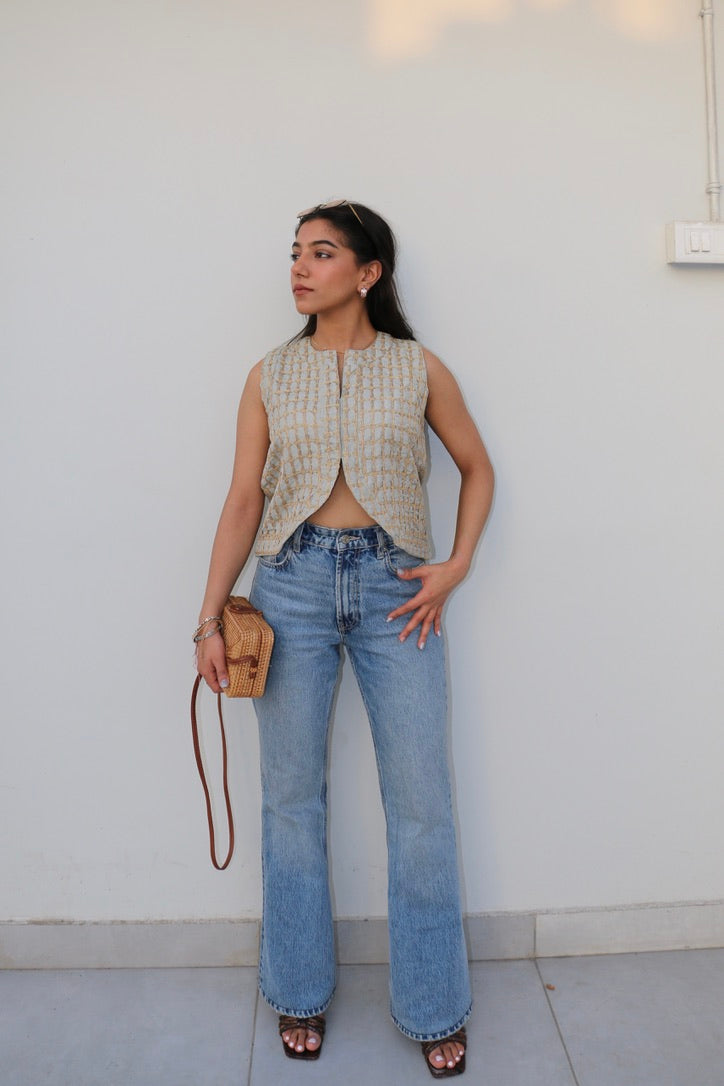 Cotton Embroidered Waistcoat