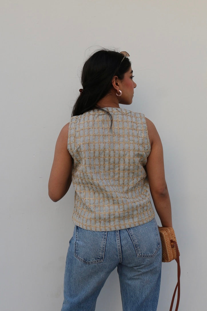 Cotton Embroidered Waistcoat