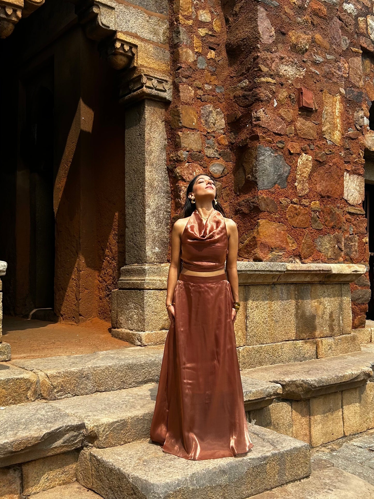 Copper Cosmos Skirt SET