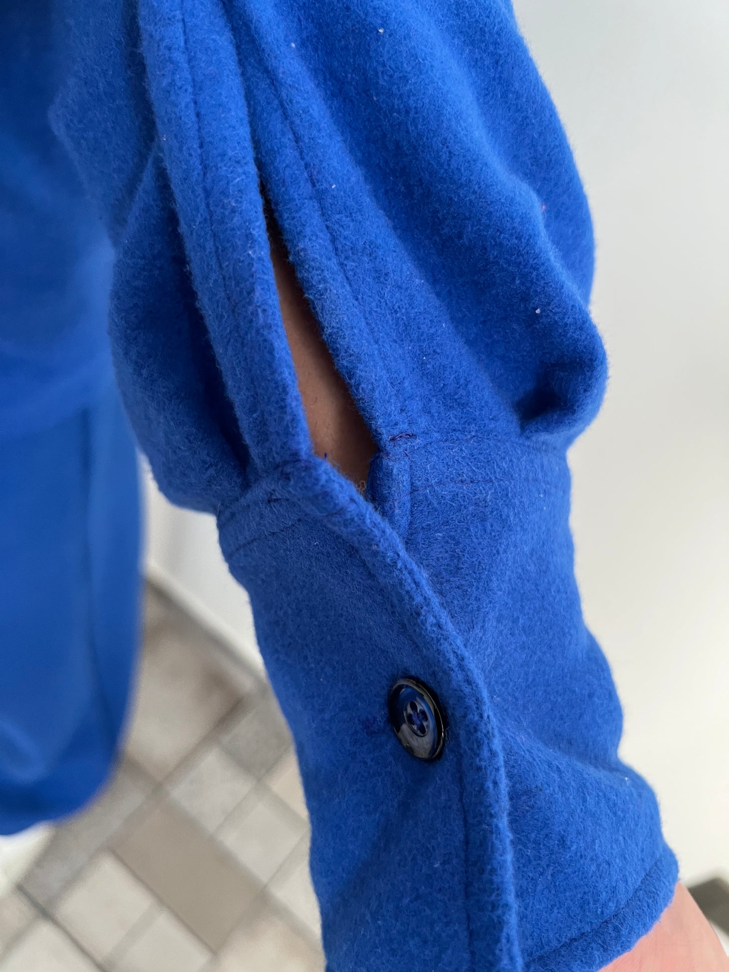 Cotton Fleece Electric Blue Unisex Co-ord