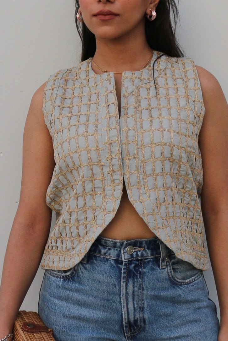 Cotton Embroidered Waistcoat