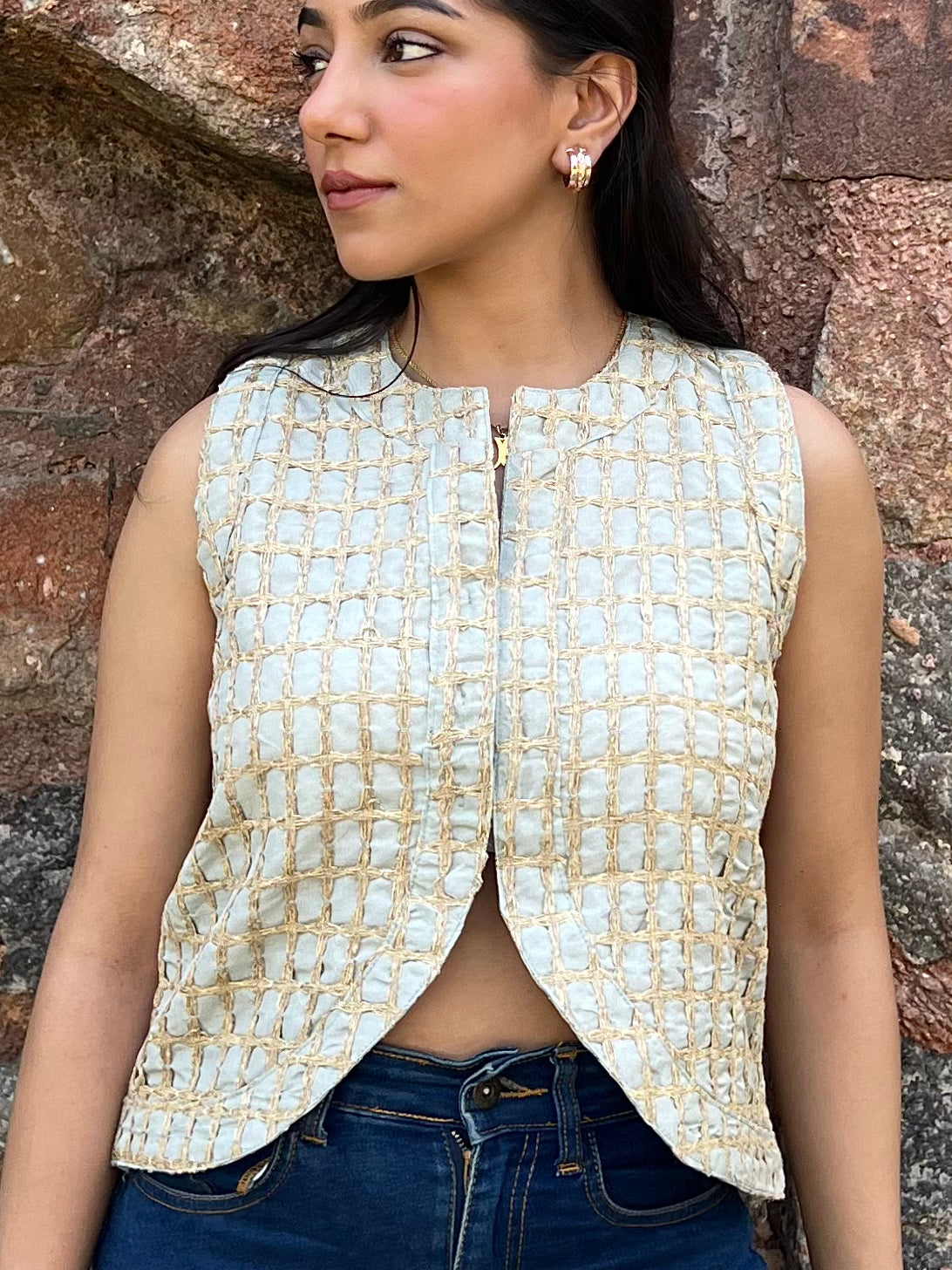 Cotton Embroidered Waistcoat