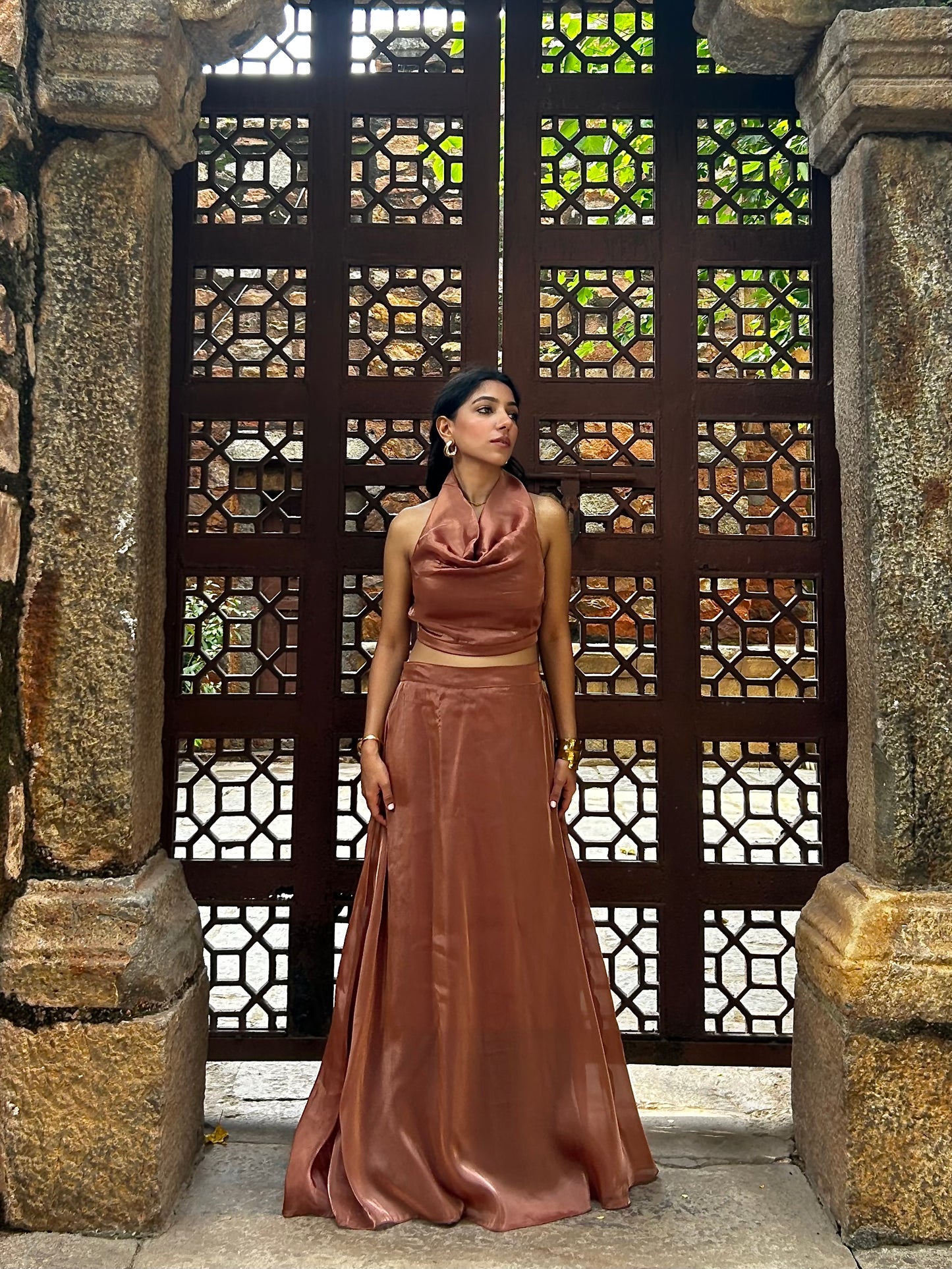 Copper Cosmos Skirt SET
