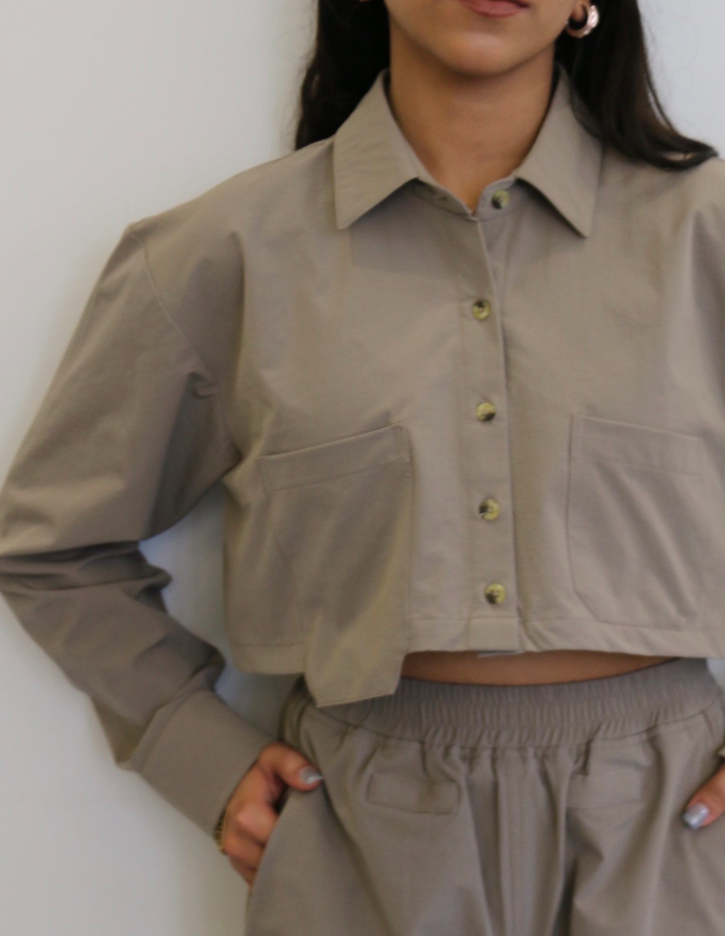 Parachute Pro Crop Shirt Set