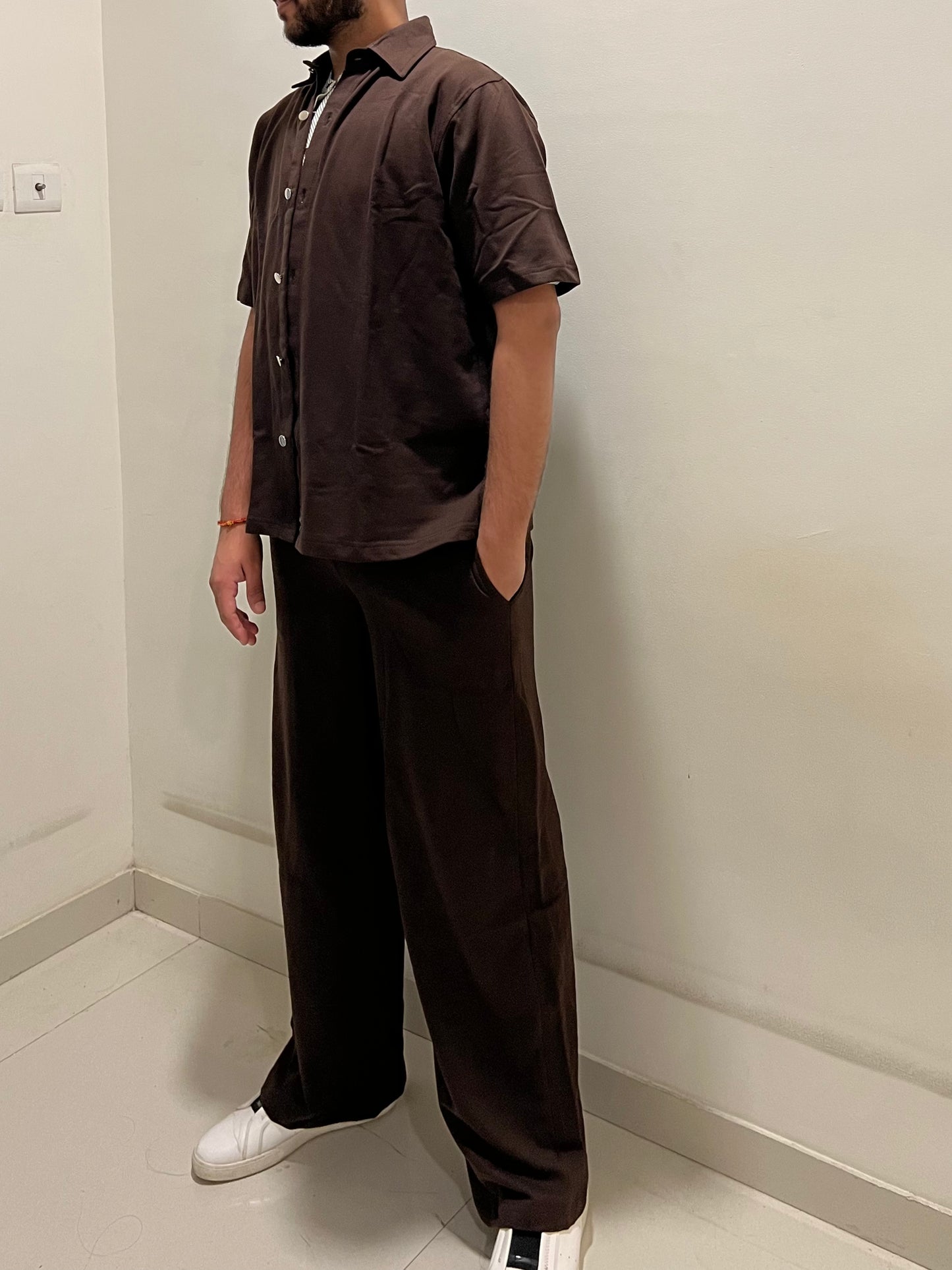 Brown Unisex French Terry Co-ord