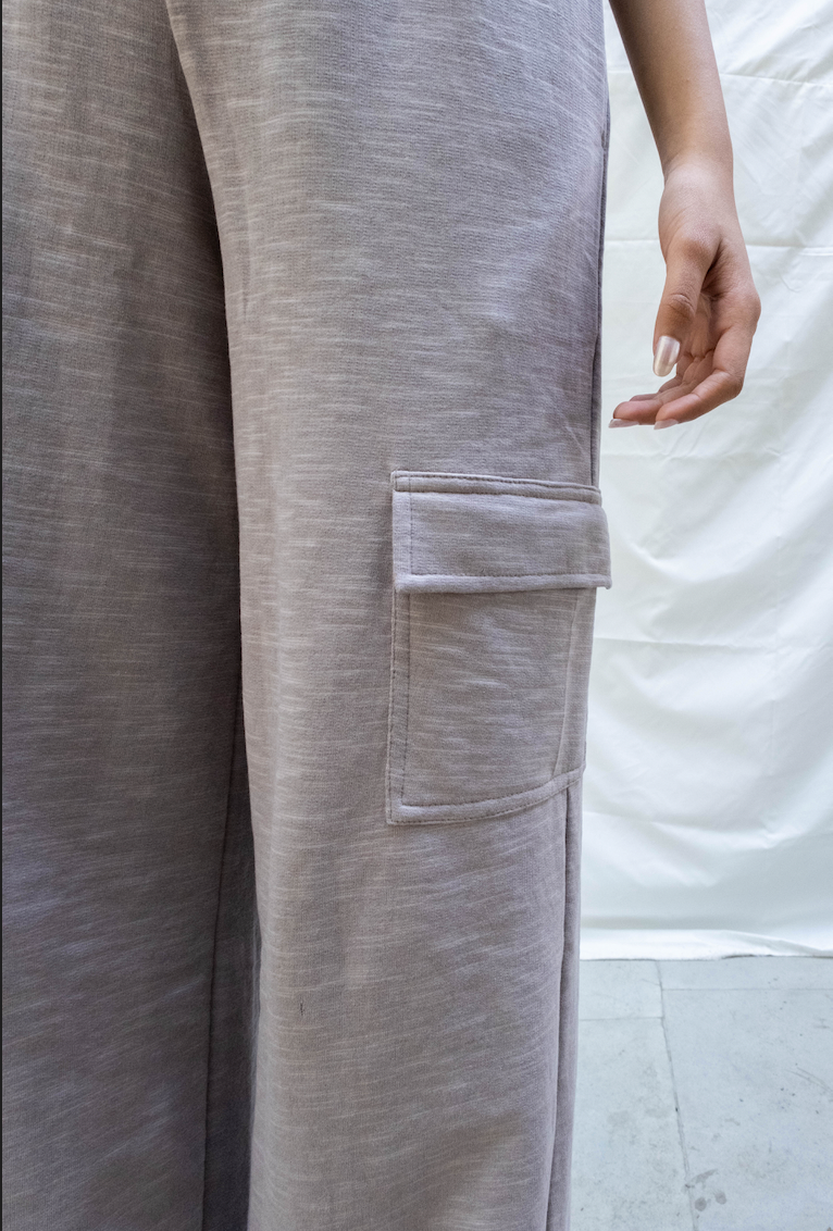 French Terry Melange Cargo Set