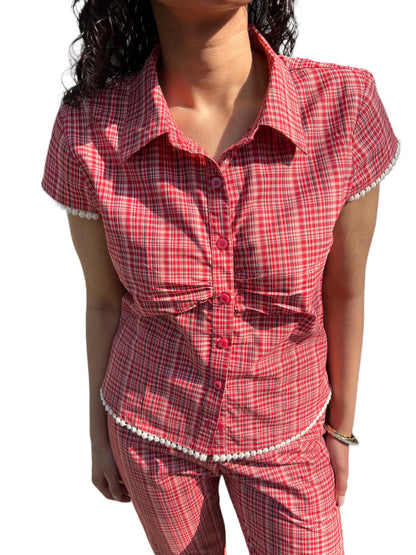 Cotton Poplin Shirt & Skort Set