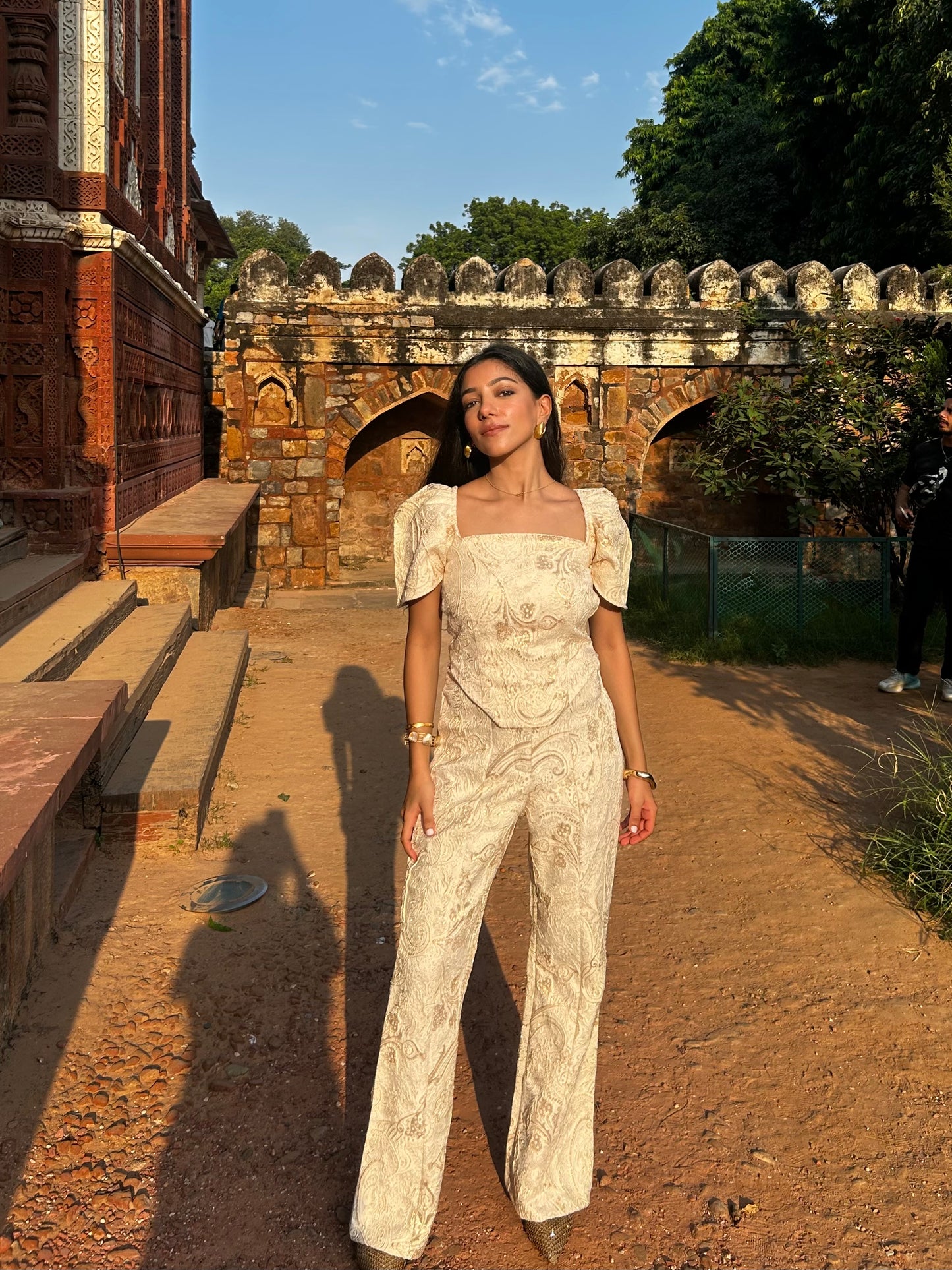 Ivory Corset Jacquard SET