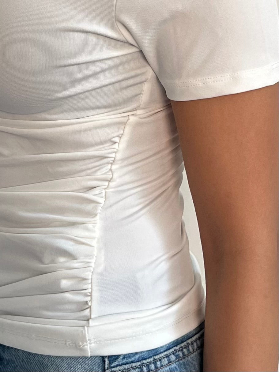 Sculpted High-Neck Top