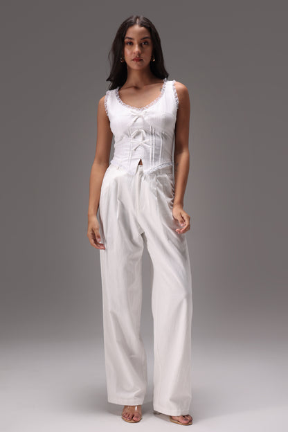 Swan Linen Bow Set