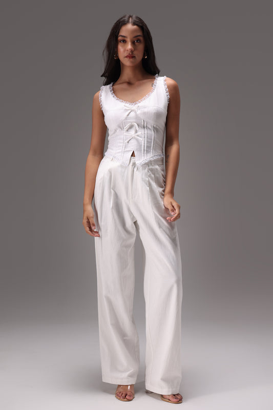 Swan Linen Bow Set