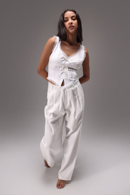Swan Linen Bow Set