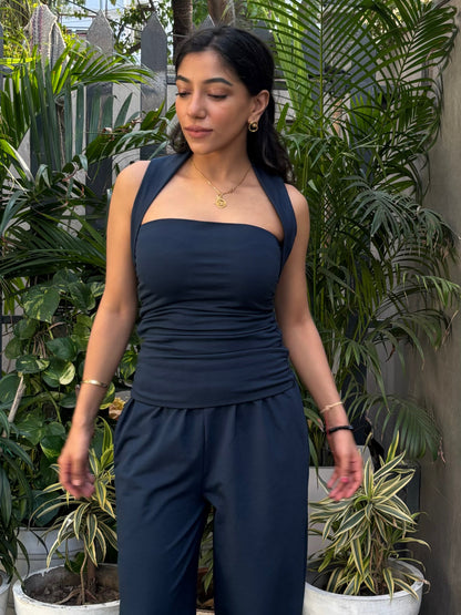 Pure Cotton Ruched top & Pants set