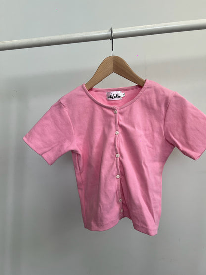 Light Pink Cotton Rib Top ( 1 available)