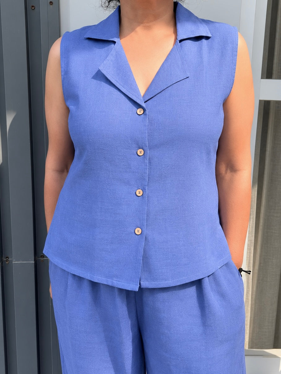Cotton Cornflower Blue Set
