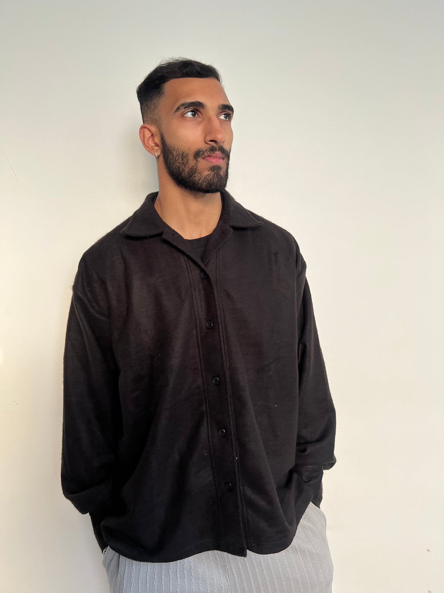 Unisex Cotton Fleece Shacket