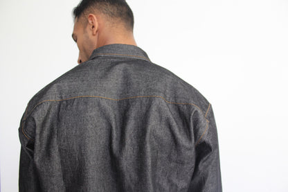 Men Denim Shirt Set