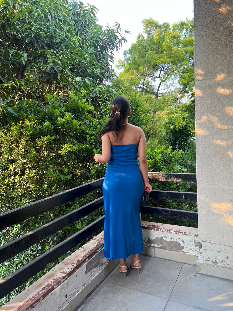 Tube Electric Blue Dress