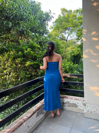 Tube Electric Blue Dress